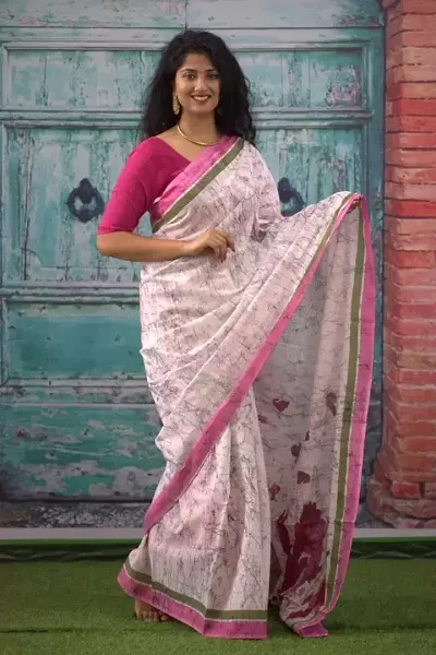 Fancy Daily Wear Cotton Printed Sarees with Blouse