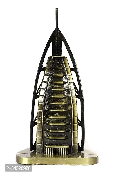 Gunendra Crafts Burj-Al-Arab Metal Showpiece for Home Decor (6 Inch, Antique Bronze)-thumb0