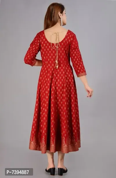 Beautiful Rayon Anarkali Kurta For Women-thumb2