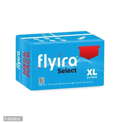 Flyira Select Sanitary Napkins-XL | 24 Pads, Pack Of 1