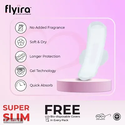 Flyira Economy Sanitary Napkins-XL | 24 Pads, Pack Of 1-thumb3