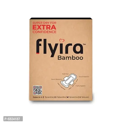 Flyira Premium Bamboo Sanitary Napkins-XL | 11 Pads, Pack Of 1-thumb2