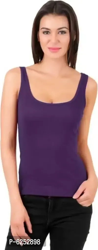 Trendy Cotton Blend Tank Top