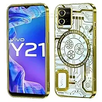 luxury Back Cover Compatible for Vivo Y21| Logo View Mobile Phone Cases and Covers for Vivo Y21| Back case and Cover | Slim Shockproof | Soft-thumb2