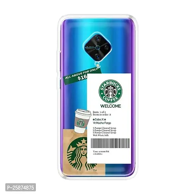 Starbucks Designer Printed Silicone Case For Vivo s1pro 4G ( Tpu| Soft, Vivo s1pro 4G| Multicolor)