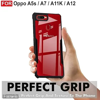 Brand - Solimo Back Case Cover for Oppo A7 / Oppo A5S / Oppo A12 / Oppo A11K | Compatible for Oppo A7 / Oppo A5S / Oppo A12 / Oppo A11K Back Case Cover | (TPU + PC | Matte Black)