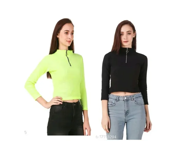 simple short crop top combo offer