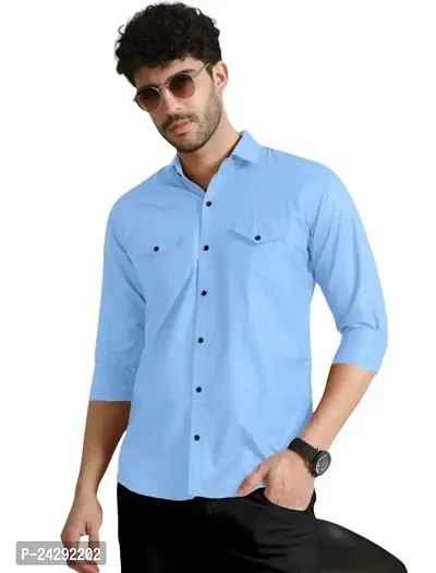 Classic Cotton Solid Casual Shirts for Men