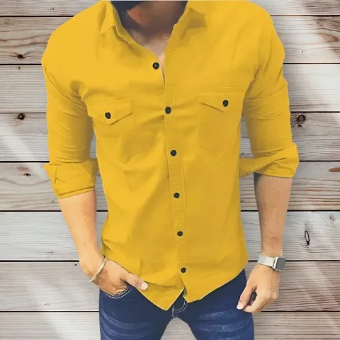 Stylish double pocket shirt for men