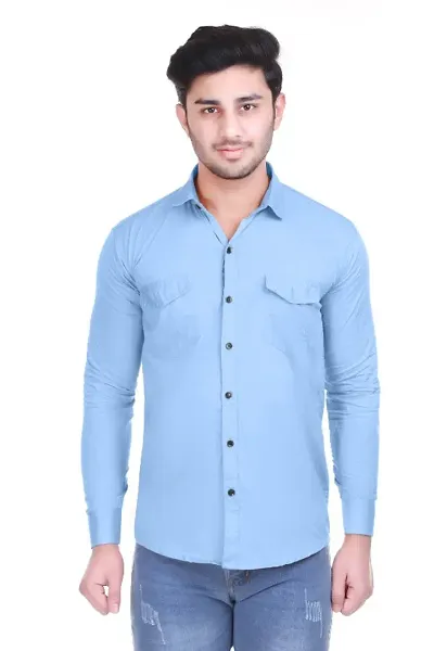 Comfortable Cotton Long Sleeves Casual Shirt 