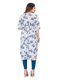 Manas Ethnic Women's Printed Cotton Regular Fit 3/4 Sleeve Lightweight Casual Wear Feeding Kurti (B_1094)-thumb2