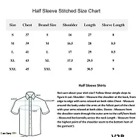 Reliable Cotton Blend Self Pattern Short Sleeves Casual Shirts For Men-thumb1