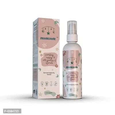 Mumsum Natural Baby Massage Oil - Sarso Oil, Ratanjot, Jaitun Taila, Badam Tail  (100 ml)-thumb0
