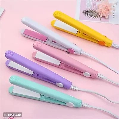 Mini Hair Straightener Portable Professional Range With Plastic Storage Box (Multi Color) For Women- Teen Girls And Hair Stylists-thumb0