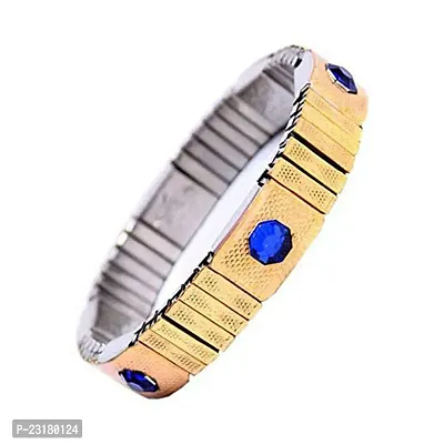 Rising Deal Attractive Golden Bracelet For Women Blue-thumb0
