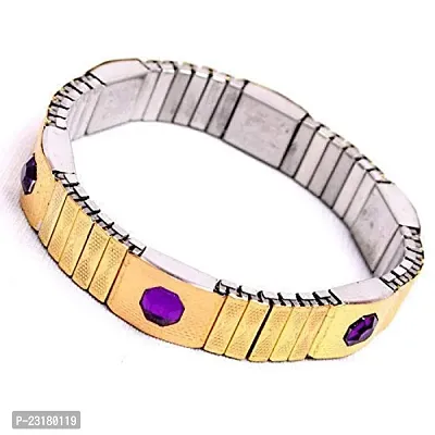 Three Secondz Magnetic Bracelet For Men Women Round Purple-thumb0