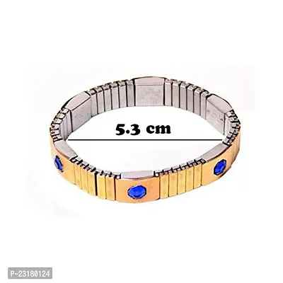 Rising Deal Attractive Golden Bracelet For Women Blue-thumb2