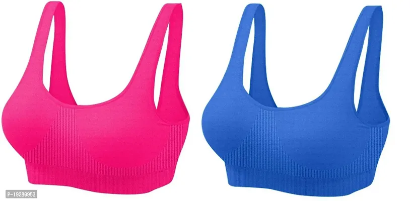 Woman Sports Air Non Padded Bra (Pack Of 2)-thumb0