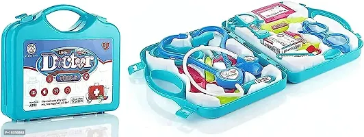Doctor Set for Kids with Foldable Suitcase Includes 12 pieces of Compact Medical Accessories, and Game Kit is also Toy Set Pretend Play Set Doctor Kit Toy for Kids, Multicolor Doctor set for girls-thumb0