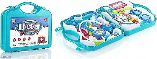 Doctor Set for Kids with Foldable Suitcase Includes 12 pieces of Compact Medical Accessories, and Game Kit is also Toy Set Pretend Play Set Doctor Kit Toy for Kids, Multicolor Doctor set for girls