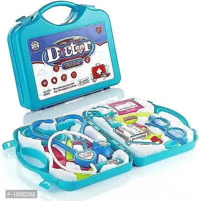 Aditii Doctor Tool Kit for Kids | Doctor Pretend Play Toys with Backpack | Medical Role Play Educational Toy | Doctor Play Set Stethoscope Medical Kit - Blue-thumb0