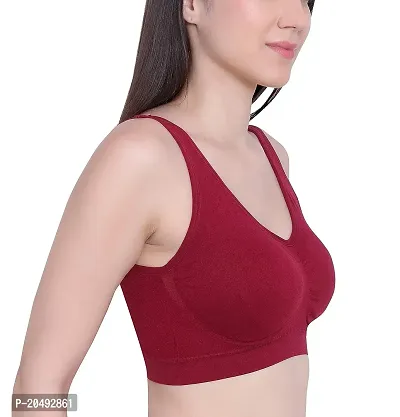 Aditii Air Cotton Non Padded Non-Wired Air Sports Bra (Pack Of 1)-thumb0