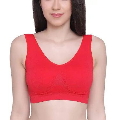 Stylish Blend Solid Bras For Women