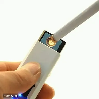 USB Cigarette Lighter Windproof Rechargeable Flameless Lighter. (Assorted Colours)