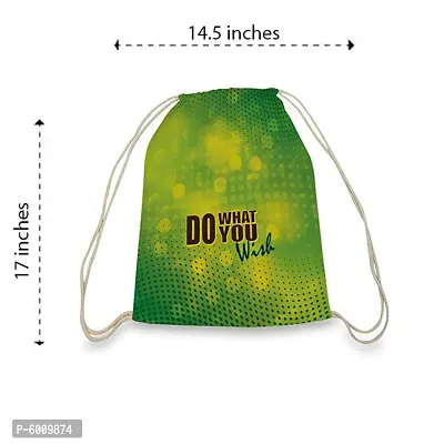 Satin Mat Space Designed Foldable MultiWash and Lightweight Shoulder Drawstring Backpack For Men and Women(38 X 43 Cm,Multi-Color)