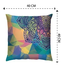 Satin Digital Printed Sofa Cushion Cover/Throw Pillow for Bed Room/Living Room with Zipper Closure(40*40 cm , Multi-Color)_Pack Of 1-thumb1