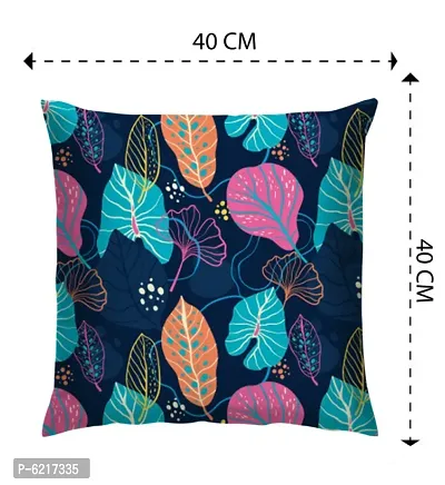 Satin Digital Printed Sofa Cushion Cover/Throw Pillow for Bed Room/Living Room with Zipper Closure(40*40 cm , Multi-Color)_Pack Of 1-thumb3