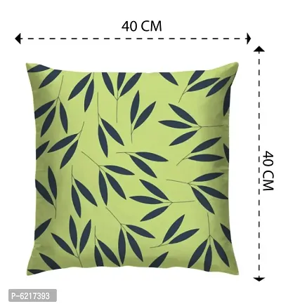 Satin Digital Printed Sofa Cushion Cover/Throw Pillow for Bed Room/Living Room with Zipper Closure(40*40 cm , Multi-Color)_Pack Of 1-thumb2