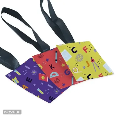 Satin Digital Printed Luggage/Travel Tag For for Backpacker With Attractive Designs_Pack Of 3