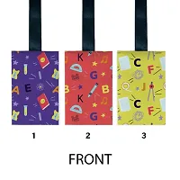 Satin Digital Printed Luggage/Travel Tag For for Backpacker With Attractive Designs_Pack Of 3-thumb1