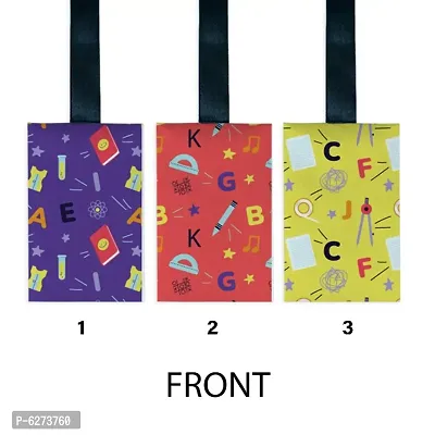 Satin Digital Printed Luggage/Travel Tag For for Backpacker With Attractive Designs_Pack Of 3-thumb2