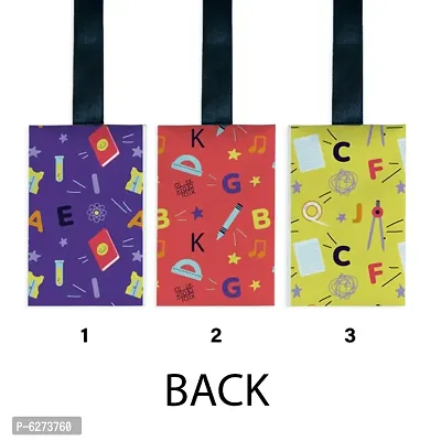 Satin Digital Printed Luggage/Travel Tag For for Backpacker With Attractive Designs_Pack Of 3-thumb3