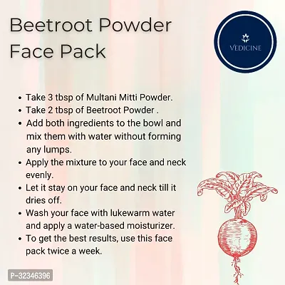 VEDICINE Pure and Natural Beetroot  Powder For Face Pack-150g Each-thumb5