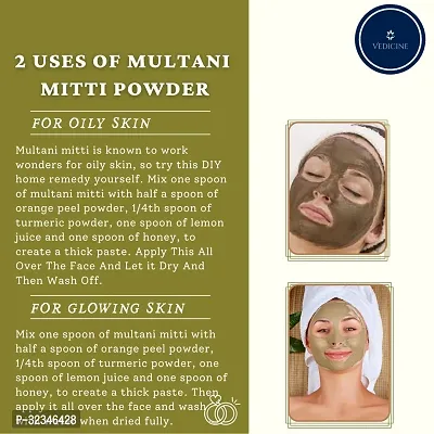 Pure and Natural Multani Mitti Powder For Face Pack - 100g-thumb5