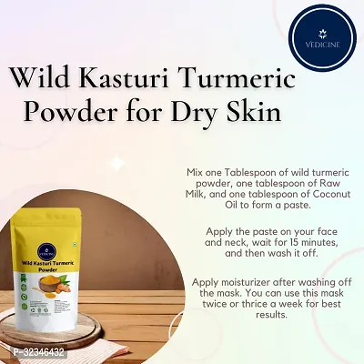 Pure and Natural Wild Kasturi Turmeric Powder For Face Pack - 100g - Combo-thumb4