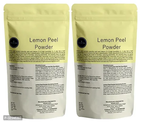 VEDICINE Pure and Natural Lemon Peel Powder Face Pack - 100g Each-thumb2