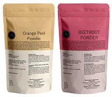 VEDICINE Orange Peel  Beetroot Powder For Face Pack - 100g Each-thumb1