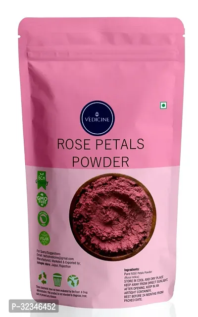 Pure and Natural  Rose Petals Powder For Face Pack - 100g