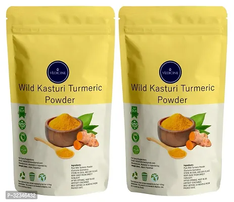 Pure and Natural Wild Kasturi Turmeric Powder For Face Pack - 100g - Combo