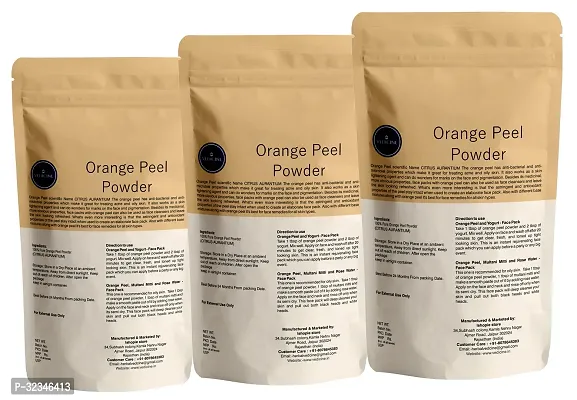 Natural Skin Care Orange Peel Powder For Face Pack Of 3 -100g Each-thumb3