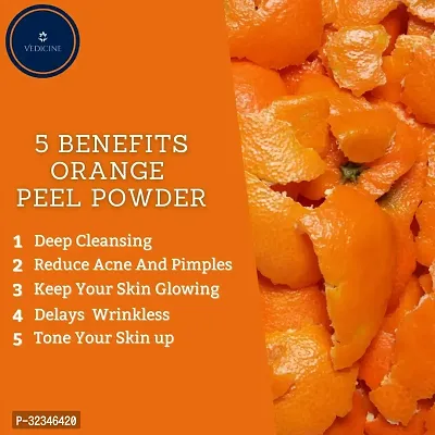 Natural Skin Care Orange Peel Power For Face Pack-100gm-thumb3