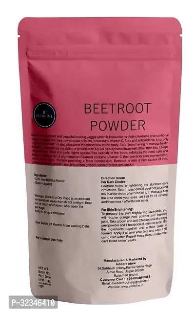 VEDICINE Pure and Natural Beetroot Powder For Face Pack-500g-thumb2