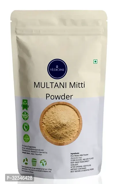 Pure and Natural Multani Mitti Powder For Face Pack - 100g-thumb0