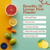 Natural Skin Care Lemon Peel Powder For Face Pack Of 3 -100g Each-thumb1