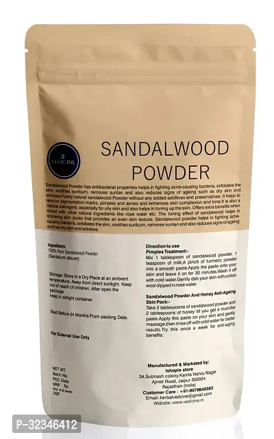 Natural Skin Care Sandalwood Powder For Face Pack -100g-thumb2