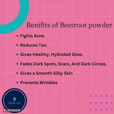 Pure and Natural Beetroot Powder For Face Pack - 100g Each-thumb4